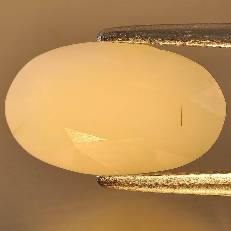 Unheated 2.88 Ct. Oval Natural White Color Opal Sudan