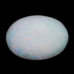 Unheated 3.15 Ct. Oval Natural White Color Opal Sudan