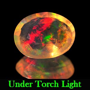 1.77 Ct. Oval Natural Multi Color Opal Sudan Unheated