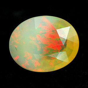 3.62 Ct. Oval Natural Multi Color Opal Sudan Unheated
