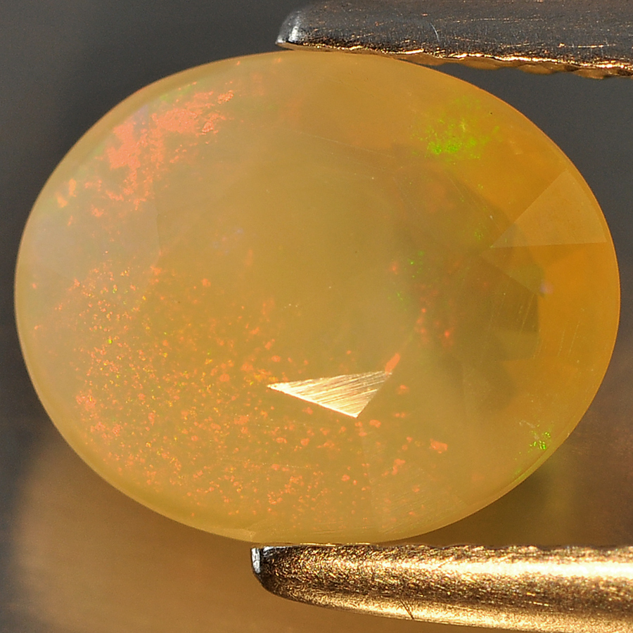 1.67 Ct. Oval Natural Multi Color Opal Sudan Unheated