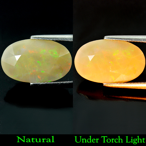 6.88 Ct. Oval Shape Natural Multi Color Opal Unheated