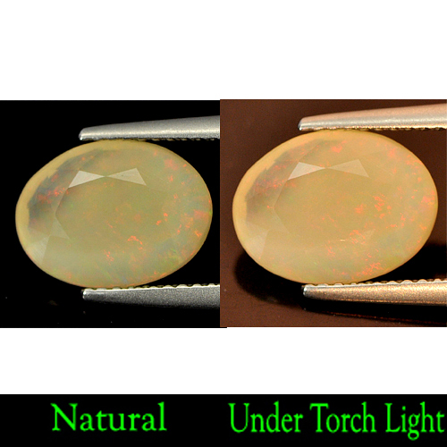 2.22 Ct. Oval Natural Multi Color Opal Unheated