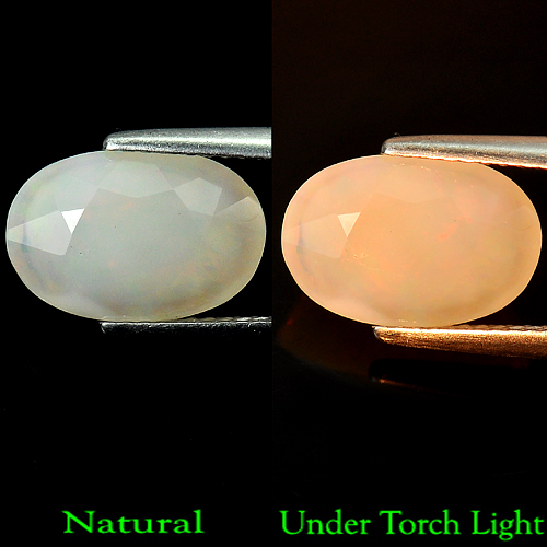 3.29 Ct. Oval Natural Multi Color Opal Sudan Unheated