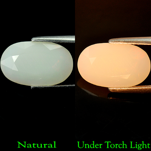 Unheated 3.95 Ct. Oval Natural Multi Color Opal Sudan