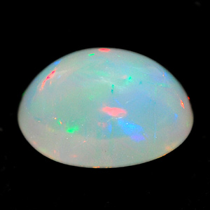 0.93 Ct. Oval Cabochon Natural Multi Color Opal Unheated