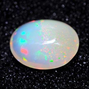 0.52 Ct. Oval Cabochon Natural Multi Color Opal Sudan