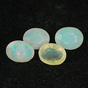 2.02 Ct. 4 Pcs. Oval Natural Multi Color Opal Sudan