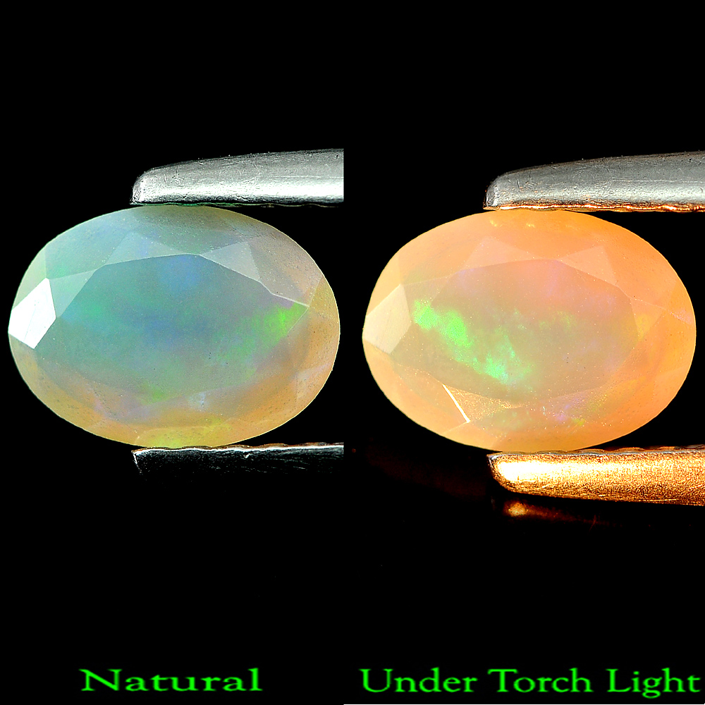 0.45 Ct Oval Shape Natural Multi Color Opal Unheated
