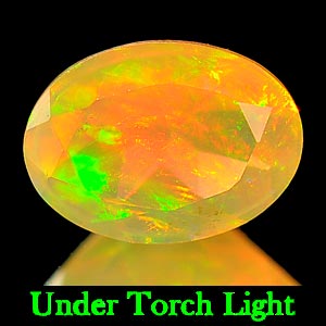 0.53 Ct Oval Shape Natural Multi Color Opal Unheated