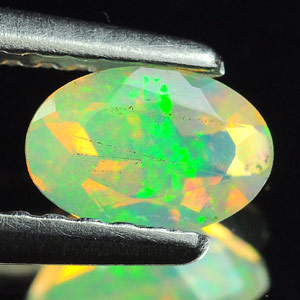 0.29 Ct Oval Shape Natural Multi Color Opal Unheated