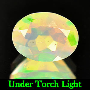 Unheated 0.75 Ct. Oval Shape Natural Multi-Color Play Of Colour Opal