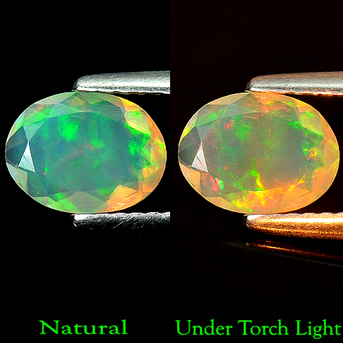 0.56 Ct. Oval Shape Natural Multi Color Opal Unheated
