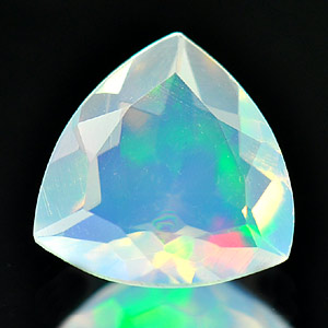0.56 Ct. Exquisite Natural Opal Multi Color Trilliant Shape Unheated