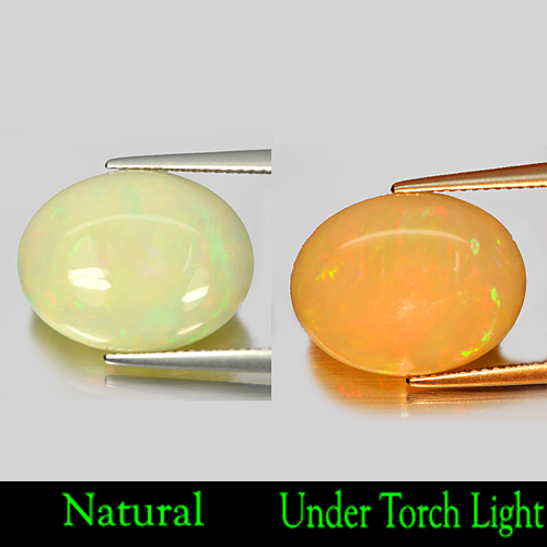 10.01 Ct. Natural Multi-Color Play Of Colour Opal Oval Cab Unheated