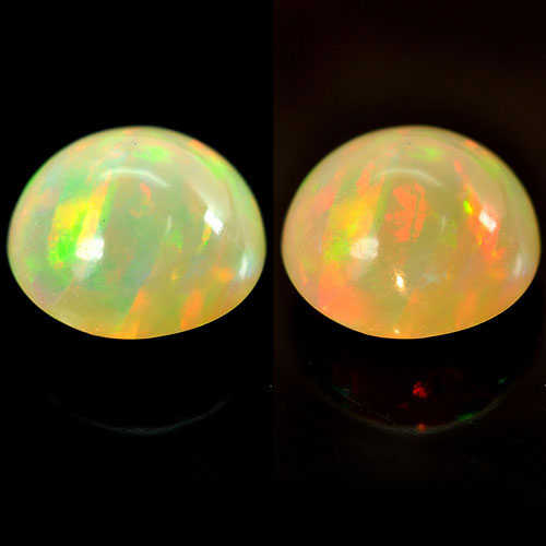 1.68 Ct. Natural Multi-Color Play Of Colour Opal Round Cabochon