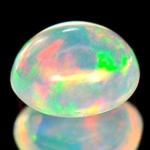 0.58 Ct. Stunning Natural Multi-Color Play Of Colour Opal Oval Cabochon