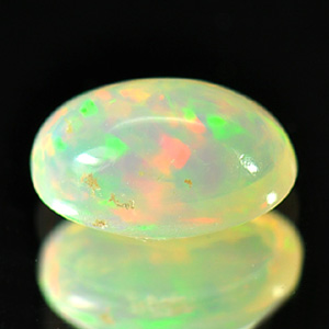 0.58 Ct. Natural Multi - Color Play Of Colour Opal Gemstone Oval Cab