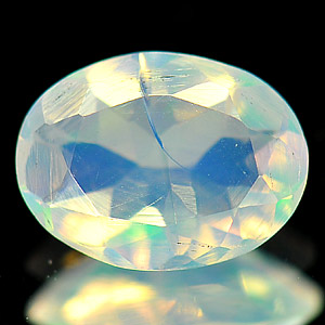 0.60 Ct. Natural Multi-Color Play Of Colour Opal Oval Shape Unheated