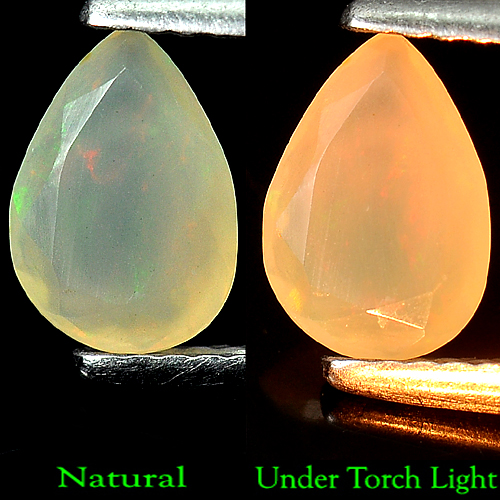 0.52 Ct. Natural Multi-Color Play Of Colour Opal Pear Shape Unheated