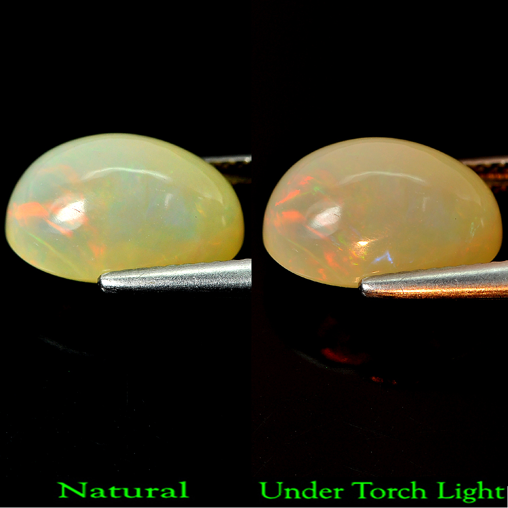 4.41 Ct. Oval Cabochon Natural Multi-Color Play Of Colour Opal