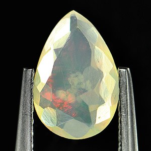 0.53 Ct. Pear Cut Natural Gemstone Multi-Color Play Of Colour Opal Unheated