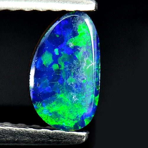 0.42 Ct. Seductive Natural Gemstone Multi Color Doublet Opal