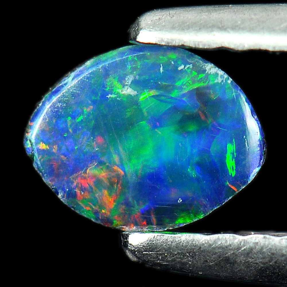 0.41 Ct. Colorful Natural Multi Color Doublet Opal Gemstone