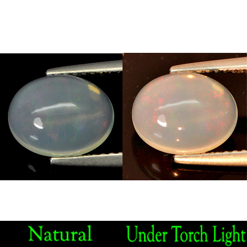 2.03 Ct. Natural Multi-Color Play Of Colour Opal Oval Cabochon