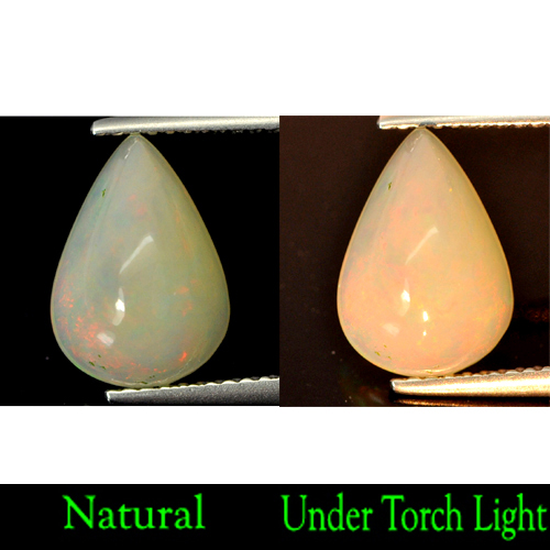 2.20 Ct. Natural Gem Multi-Color Play Of Colour Opal Pear Cabochon