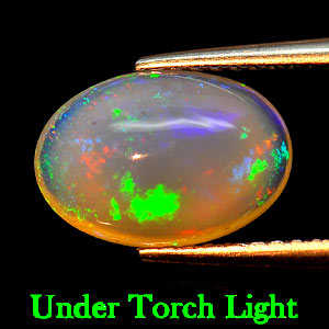 1.99 Ct. Amiable Oval Cabochon Natural Multi Color Play Of Color Opal