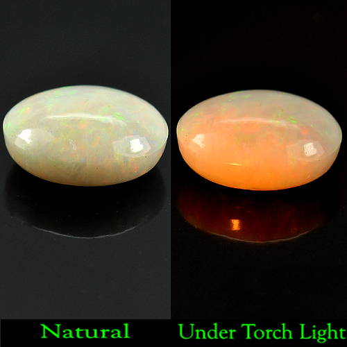 4.66 Ct. Oval Cabochon Natural Multi-Color Play Of Colour Opal Gem