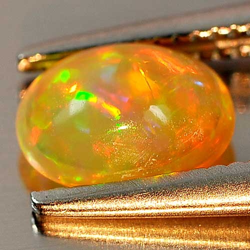 0.48 Ct. Delightful Natural Gem Play Of Colour Multi Color Opal Oval Cab