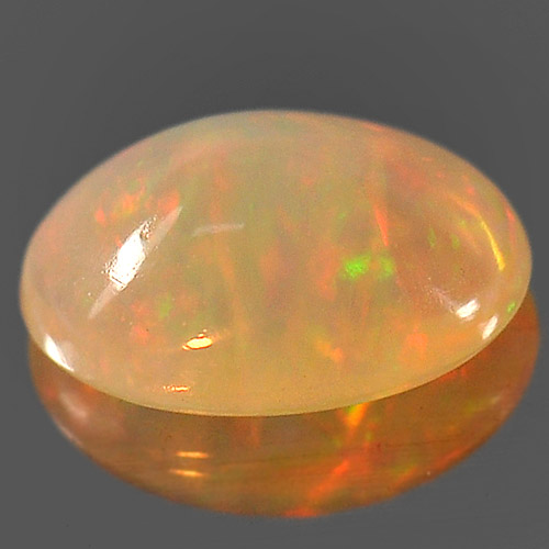 0.55 Ct. Beautiful Oval Cab Natural Gem Play Of Colour Multi Color Opal