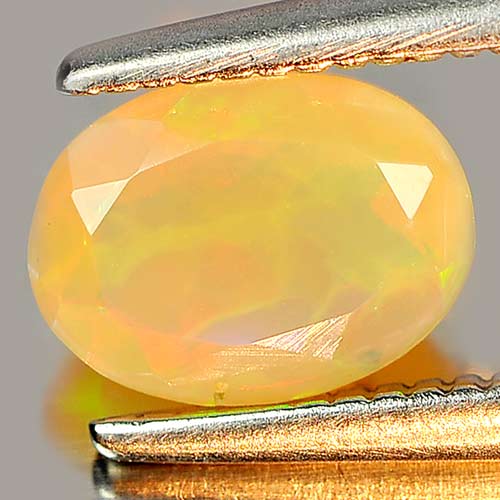0.54 Ct. Oval Natural Gem Multi Color Play Of Colour Opal Unheated