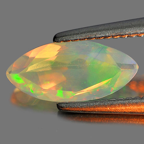 0.44 Ct. Marquise Natural Gem Multi Color Play Of Colour Opal Unheated