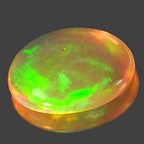 0.48 Ct. Attractive Oval Cab Natural Gem Play Of Colour Multi Color Opal