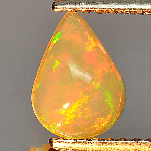 0.55 Ct. Pear Cabochon Natural Gem Multi Color Play Of Colour Opal