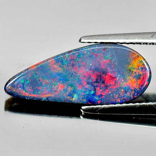 3.73 Ct. Natural Multi Color Doublet Opal Australia Free Form Cabochon