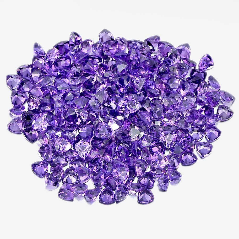 1 Pc. / $2.90 Beautiful Natural Trilliant Purple Amethyst Gemstones
