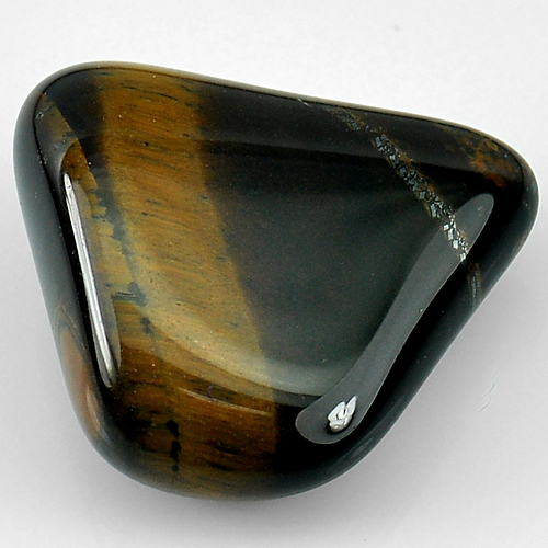 32.65 Ct. Good Color Fancy Cabochon Shape Natural Tiger Eye Agate Unheated